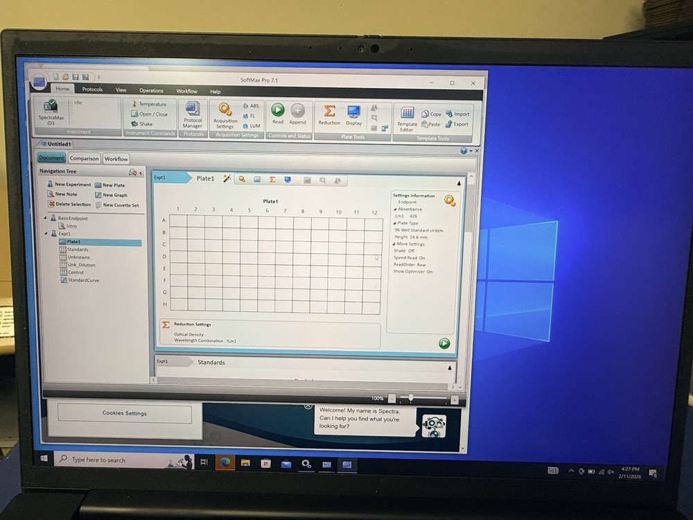 2021 Molecular devices SpectraMax iD3, Multimode Plate Reader+Softmax Pro 7.1 +