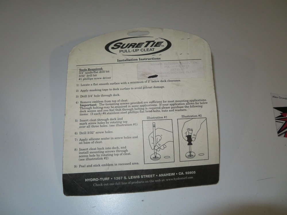 SureTie - Sure Tie Pull-Up Cleat - 2873511