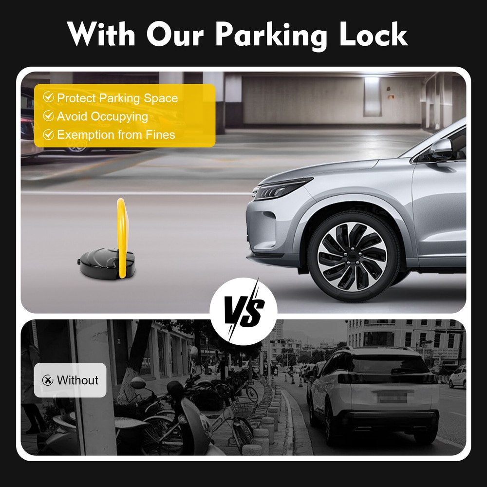Car Parking Lock Barrier Automatic Remote Control Parking Spot Lock Waterproof