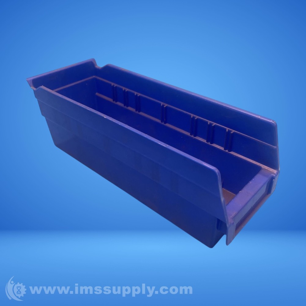 Akro Mils 30-120 Blue Storage Bin Shelf Bin Container FNIP