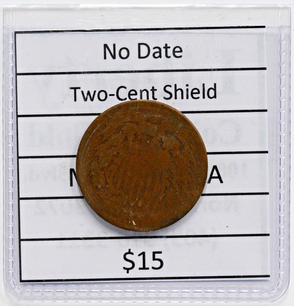 No Date 2 Cent Piece