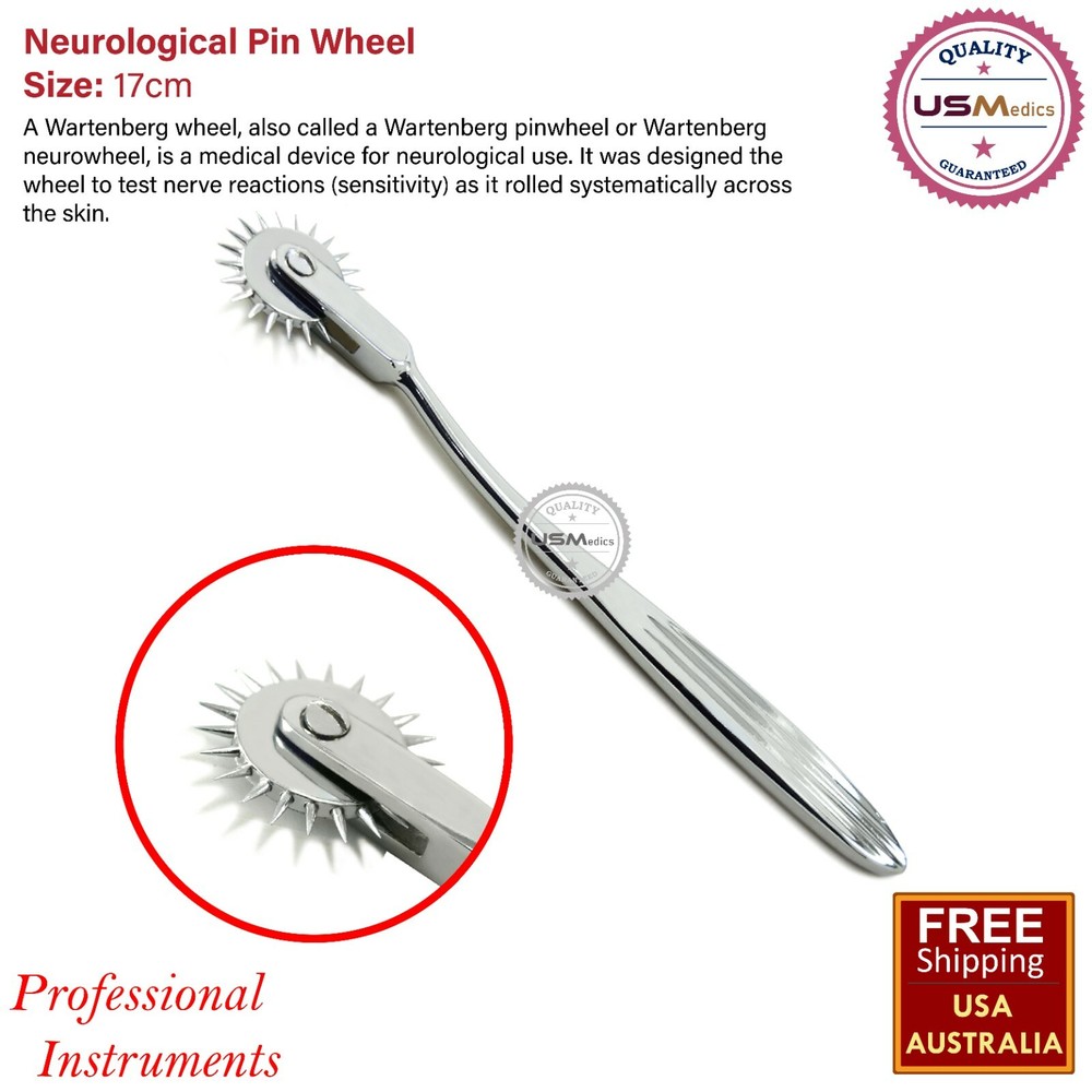 Medical Diagnostic Neurological Wartenberg Pinwheel Reflex Roller