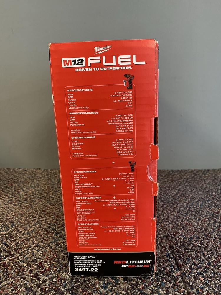 Milwaukee (3497-22) Impact Driver Combo Kit