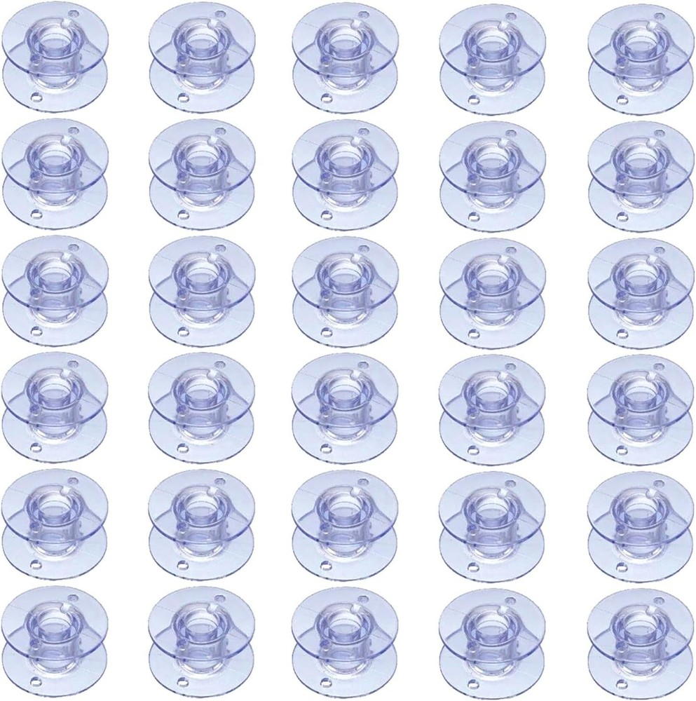 30Pack Plastic Sewing Machine Bobbins for Brother