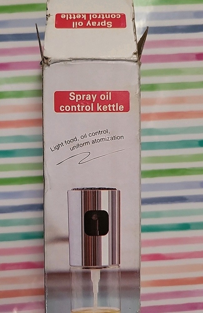 Drip Proof, Leak Proof Glass Spray Bottle For Oil W/Even Atomization