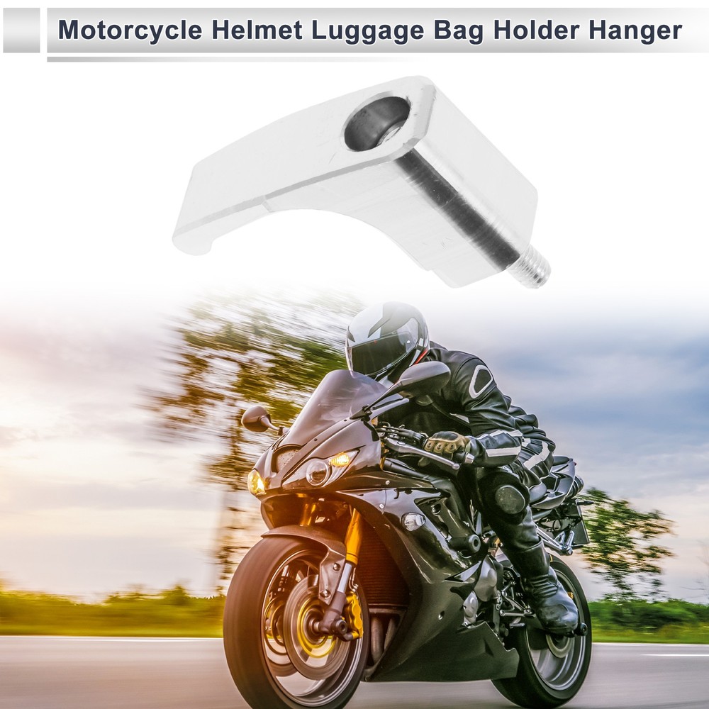 Motorcycle L-Hook 1 Set Silver 46mm