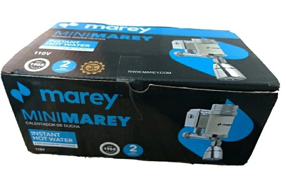 NEW MAREY HOME COMPACT TANKLESS SHOWER WATER HEATER MINI MAREY 110V 2.6KW