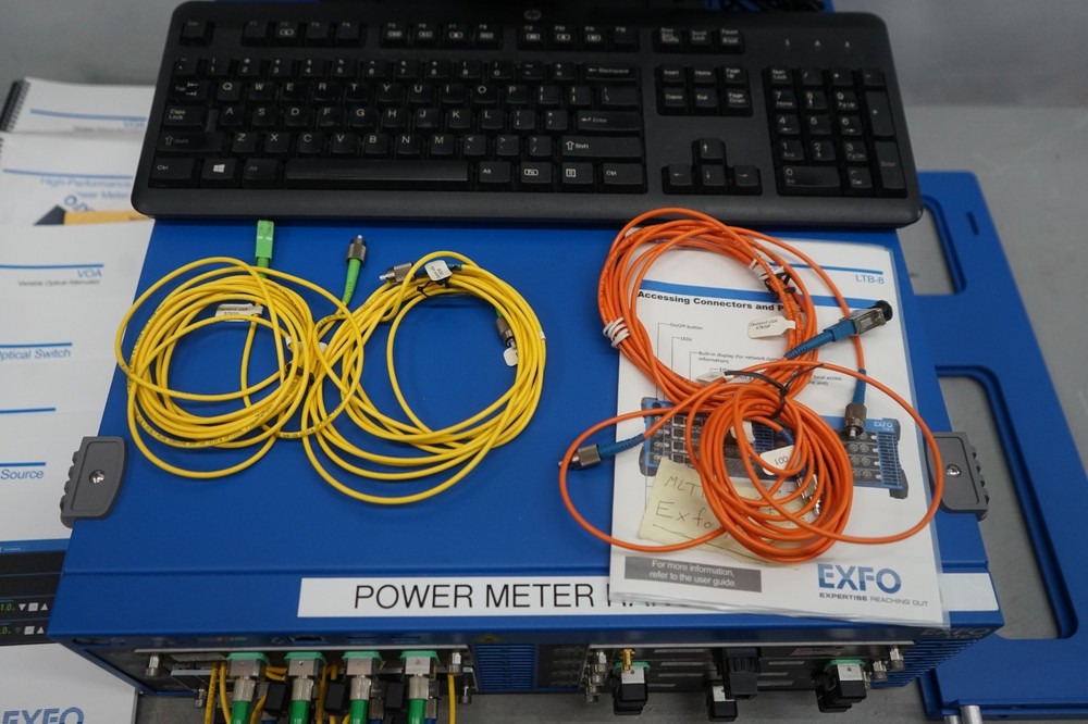 ^ Exfo LTBx Test Mainfraime 8-slots LTB-8 W/ Modules #X5323
