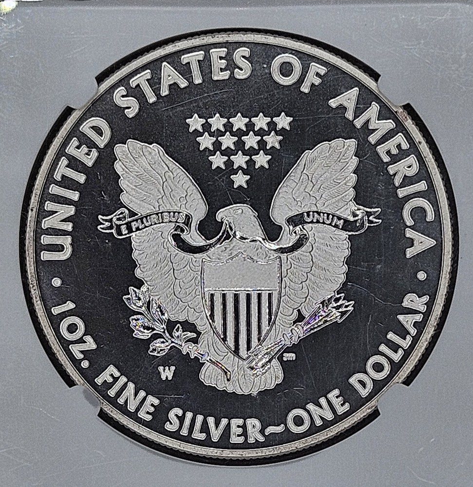 2013 W Silver Eagle Enhanced Finish NGC SP 70