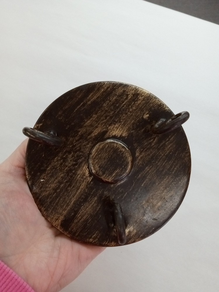 Slate Rock Pillar Candle Holder