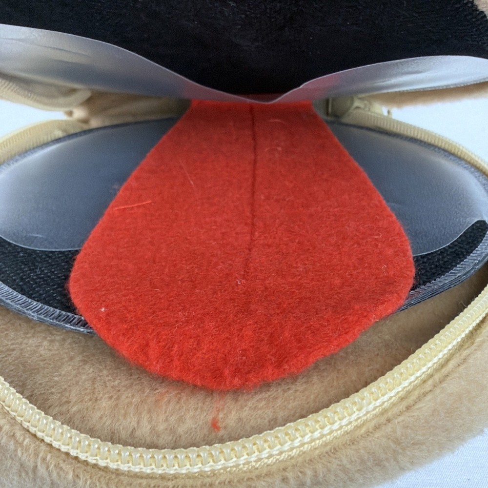Vintage Head Case Monkey Head Plush Insulated CD Zippered Case