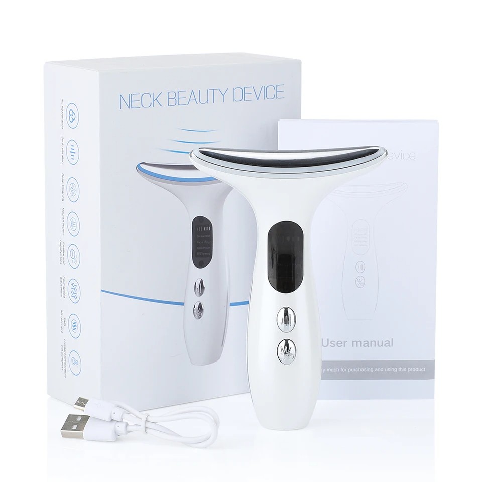 Hot LCD Neck Toning Device - White