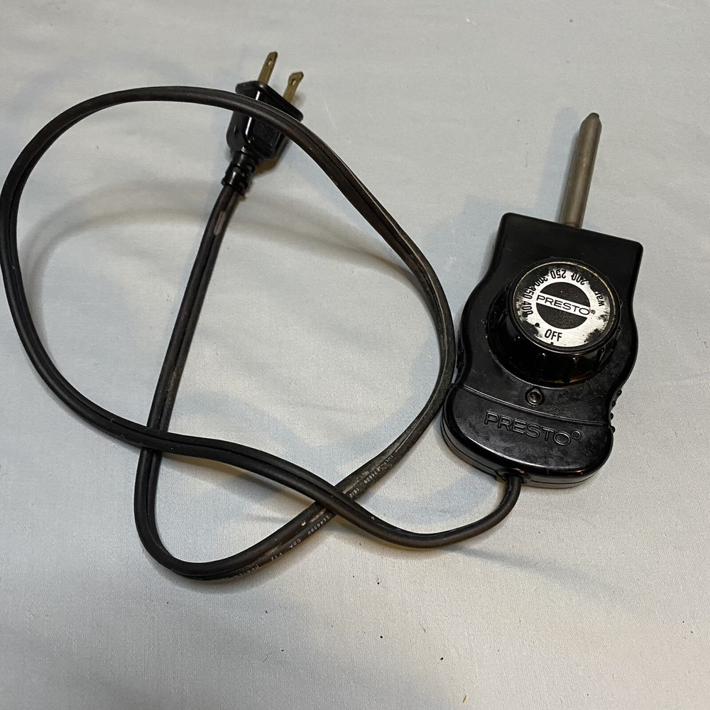 Presto 0690003 Skillet Griddle Temperature Control Power Cord Plug TESTED