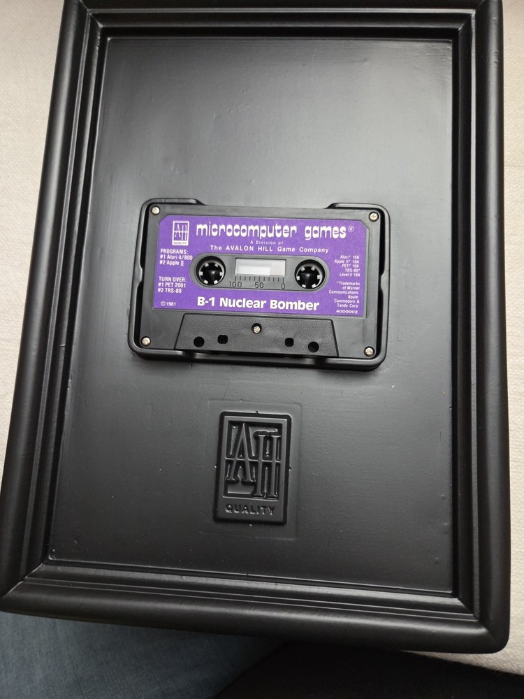 Avalon Hill B-1 Nuclear Bomber Cassette Microcomputer Game