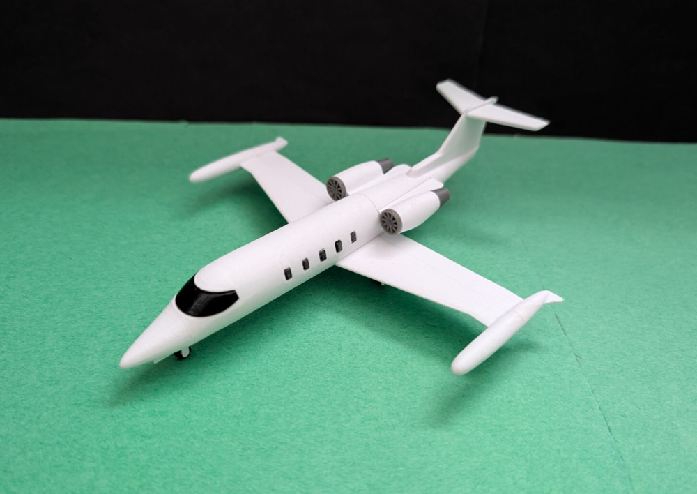 HO 1:87 scale Lear Jet Microsoft Flight Simulator Jet Bombardier business jet
