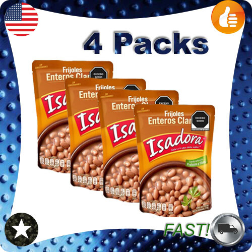 4 Packs Isadora light beans, whole 454g