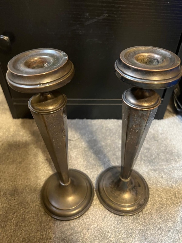 Moreware Silver Plate Candlestick Set, Pre-Owned