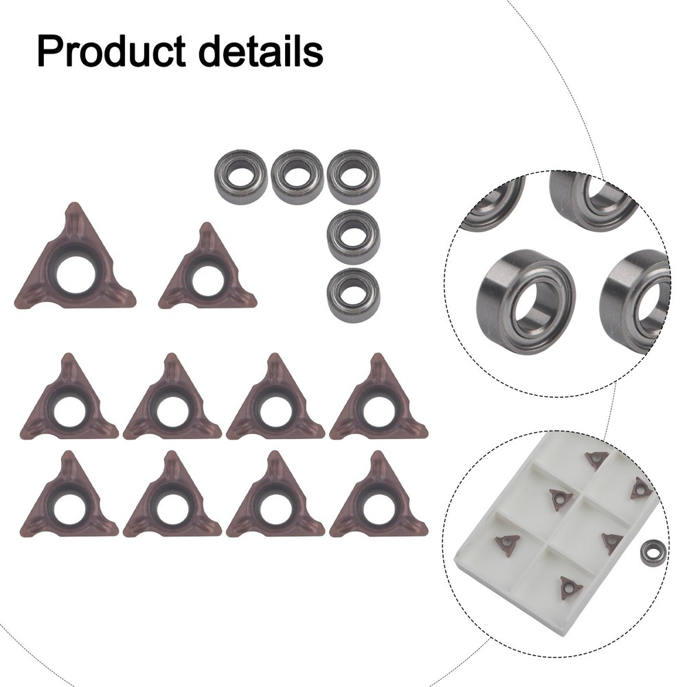 Efficient Indexable Inserts with 5 Bearings for Various Materials Processing