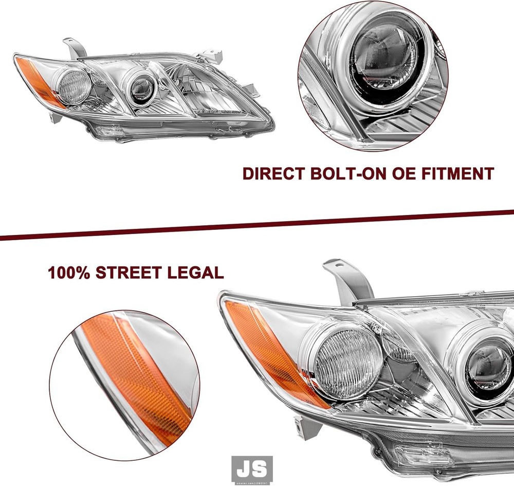 Headlight Assembly Replacement for 2007-2009 Toyota Camry US Version Model Dri..