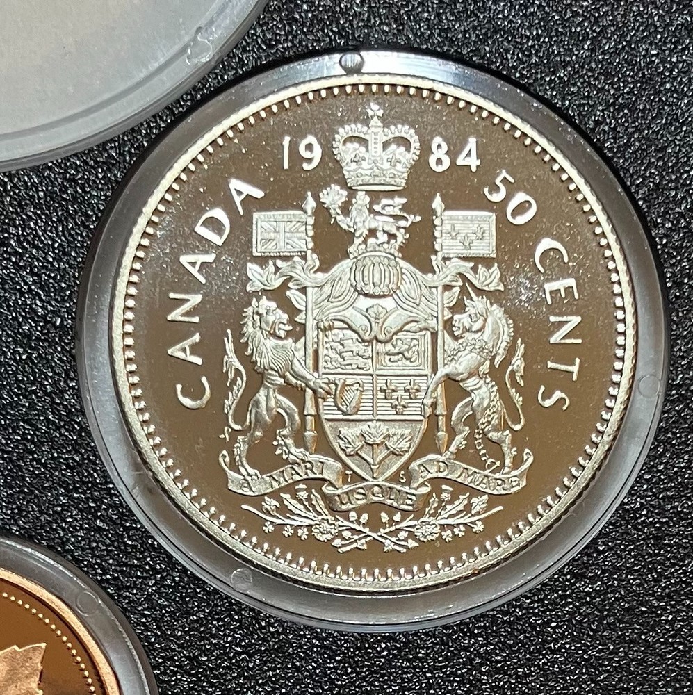 1984 Canada Proof Frosted 50 Cents