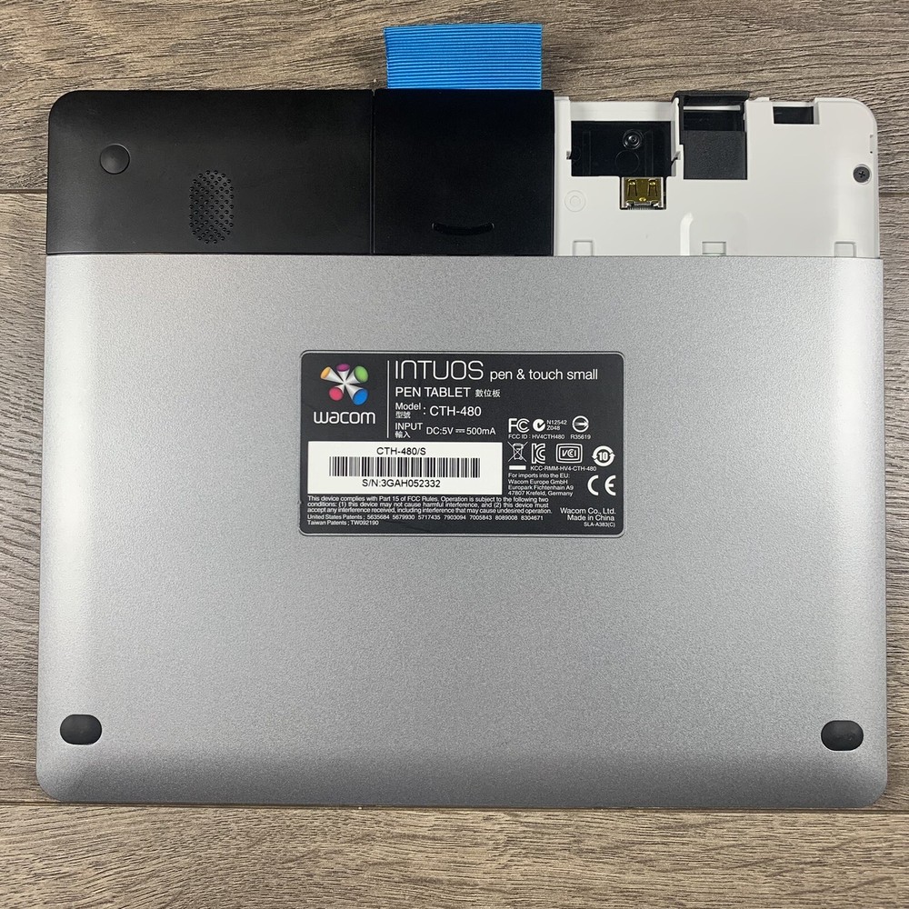 READ DESCRIPTION WACOM Intuos CTH-480 Touch Small Tablet Silver MISSING PARTS