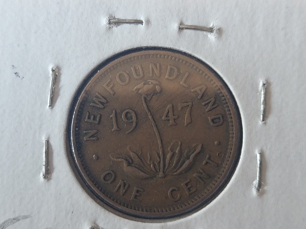 Newfoundland Canada 1947 One Cent Coin
