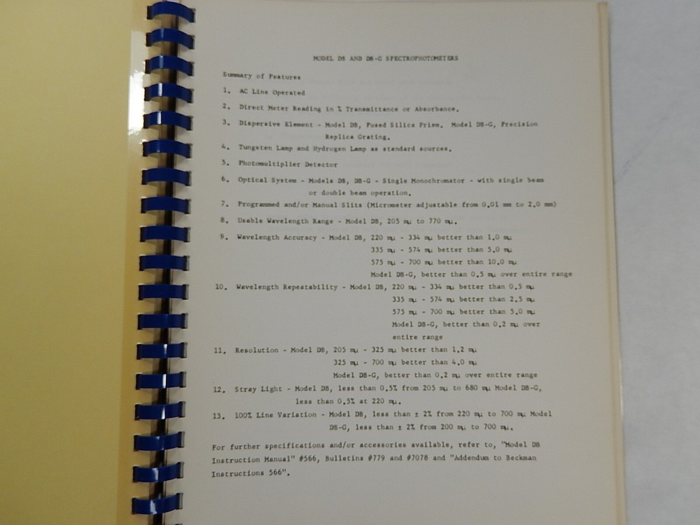 Beckman Technical Training Program by Beckman Instruments Inc.