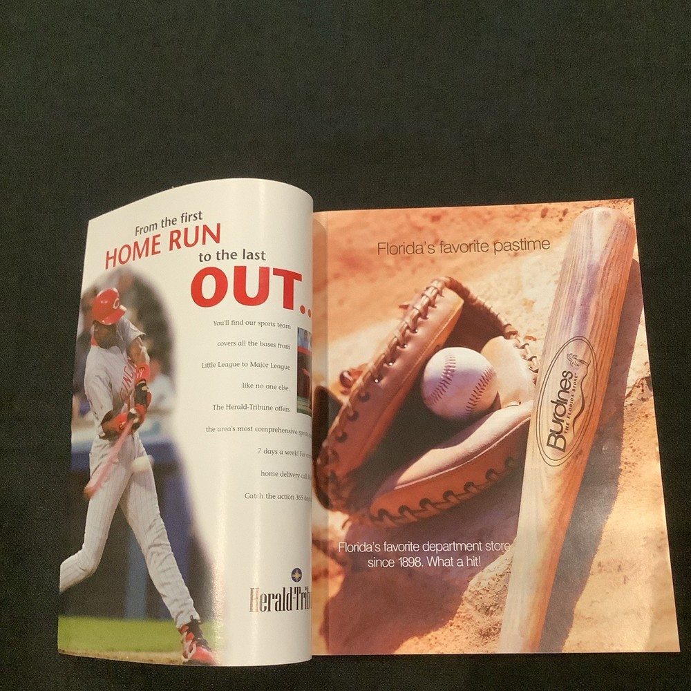 2001 Cincinnati Reds Official Game Day Program Ken Griffey Jr
