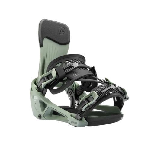 Nidecker LT Supermatic Snowboard Bindings, Olive, Large