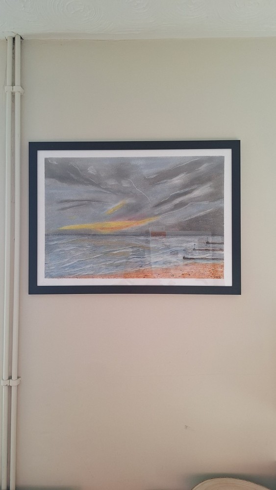 A2 Size Framed Original Pastel Drawing