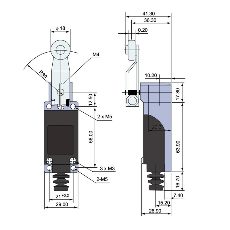 1PCS NEW CNTD TZ-8105 Micro Limit Switch