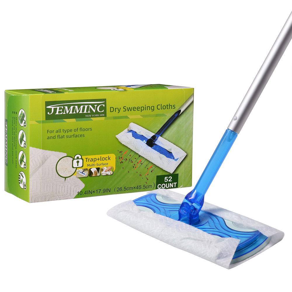 Sweeper Dry Sweeping Pad Refills for Dusters Floor Mop, Gain 32-52 Count