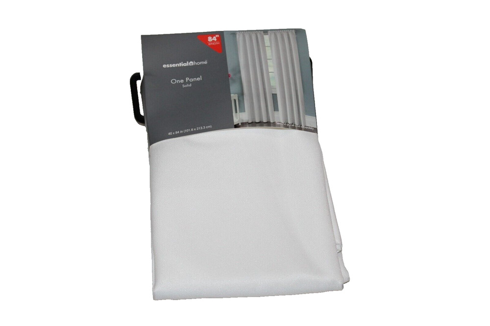 Essential Home One Solid White Panel 40"x84"