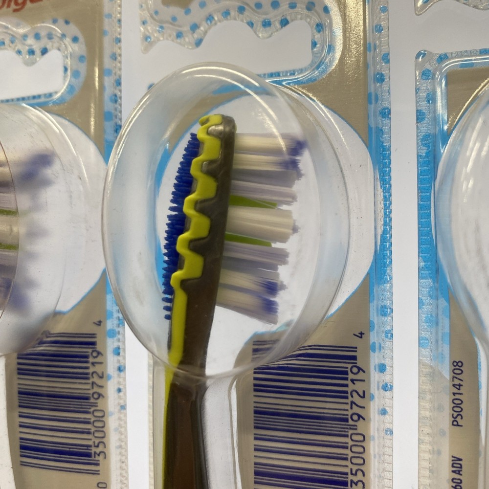 6 PACK - Colgate 360 Advanced Floss-Tip Medium Toothbrushes, Mix Colors