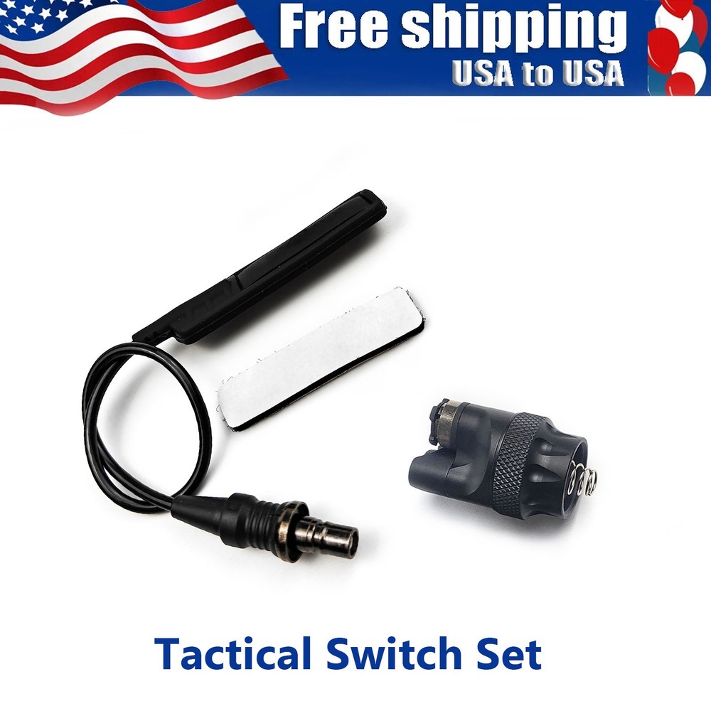 Tactical Switch Dual Function Flashlight Tailcap + Pad Switch for M300 M600