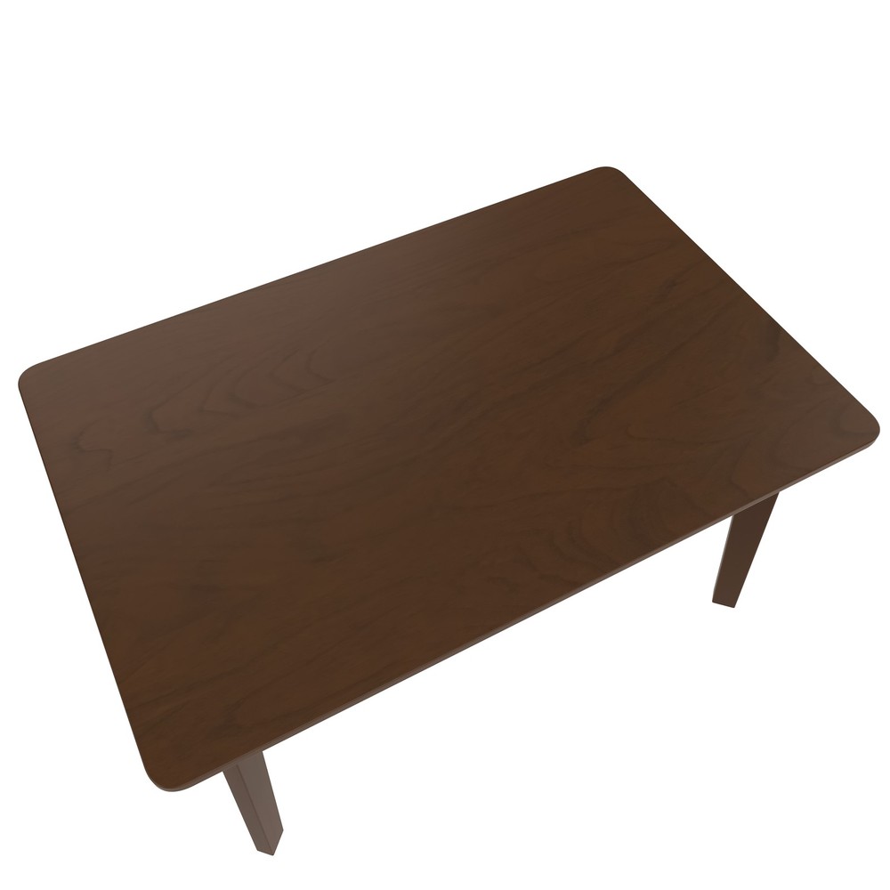 Rustic Farmhouse Dining Table - Solid Wood Frame, Minimalist Modern Dining Tab