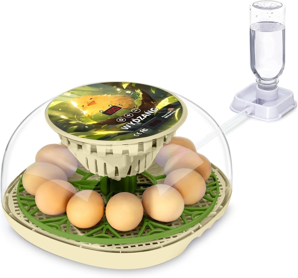 Multi-Function Egg Hatcher with Automatic Turner for Chicken, Duck & Quail Eggs