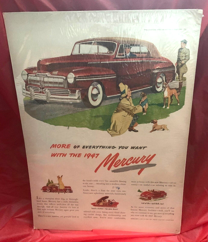 1947 Mercury - Original Cut-Out Advertisement / Ad / Article