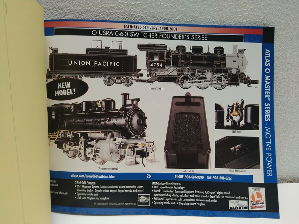 Atlas 2006-07 Fall Winter Catalog Model Train Railroad Toy