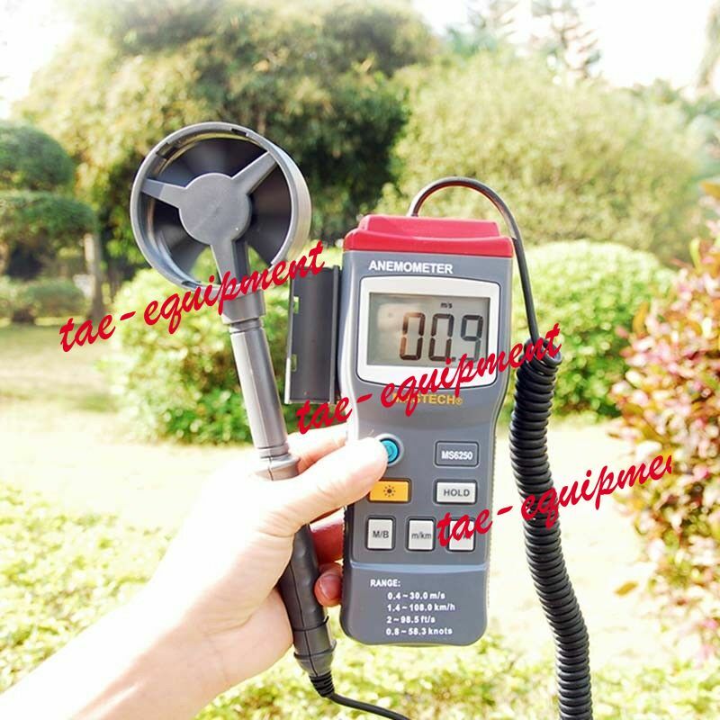 1pc MS6250 Digital Anemometer Air Flow Speedometer ML