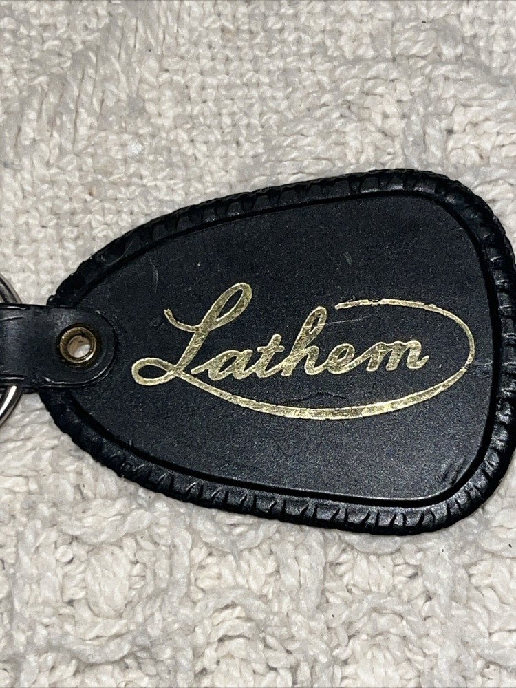 Lathem Black Keychain Hold Lettering