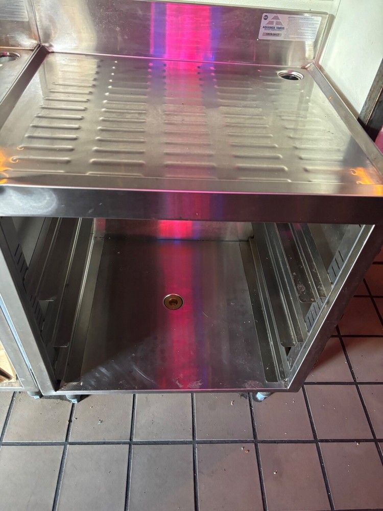 2 undercounter glass racks Advance Tabco