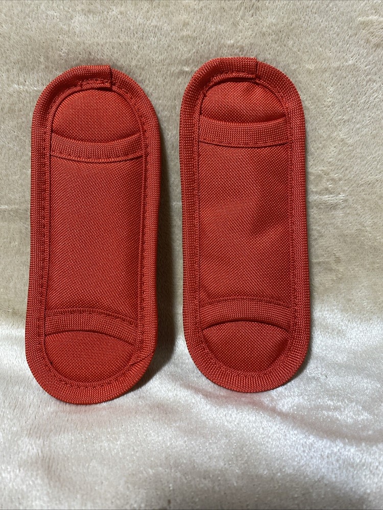 Zoe Deluxe Universal Stroller Shoulder Pad Set 2 Pack Red