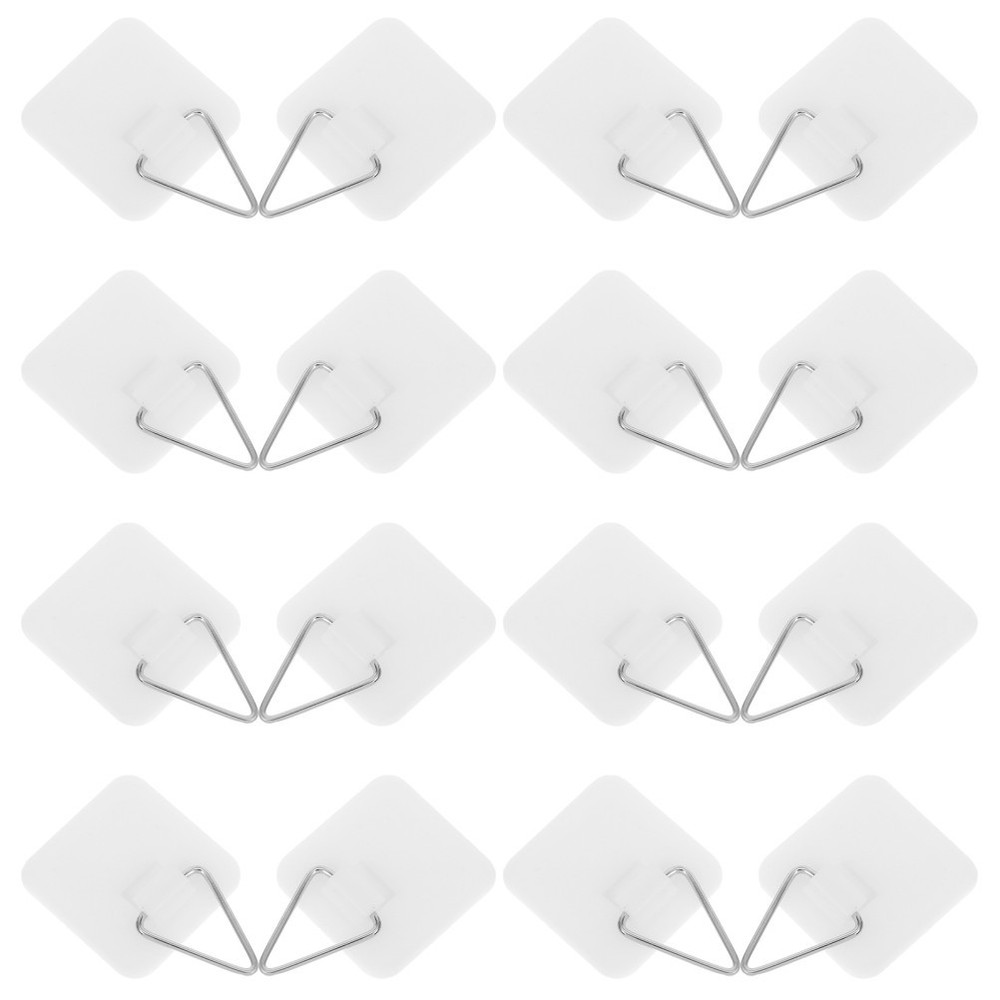40 Pcs Wall Plate Display Hanger Invisible Adhesive Vertical Holders for
