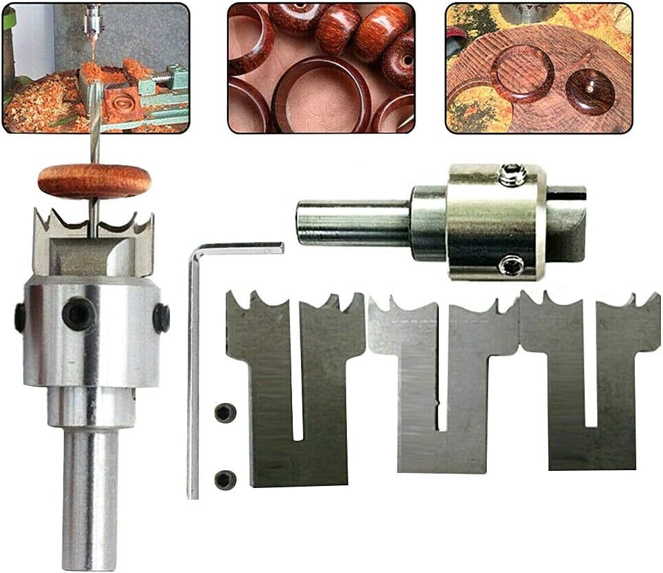 Wooden Ring Making Drill Kit Set, Multifunctional Thick Maker...