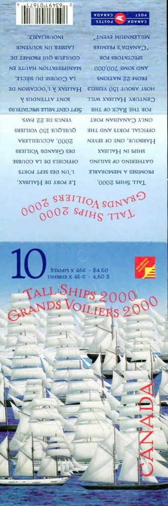 CANADA -2000- TALL SHIPS  BOOKLET - VF**
