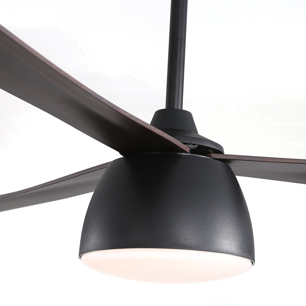52" LED Ceiling Fan Light with Remote Control 6 Speed Settings Timing Option