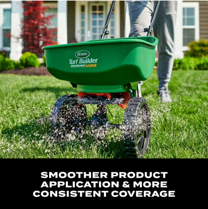 Scotts Turf Builder EdgeGuard Mini Broadcast Spreader