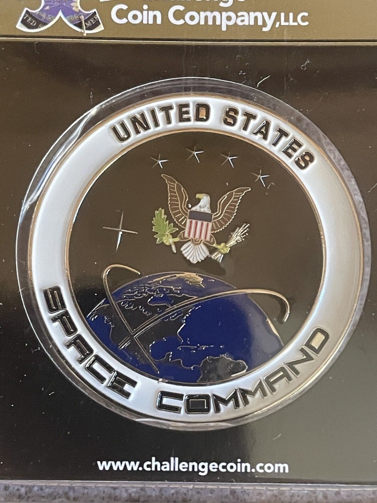 Coin US Space Command Challenge Coin - Color W/case