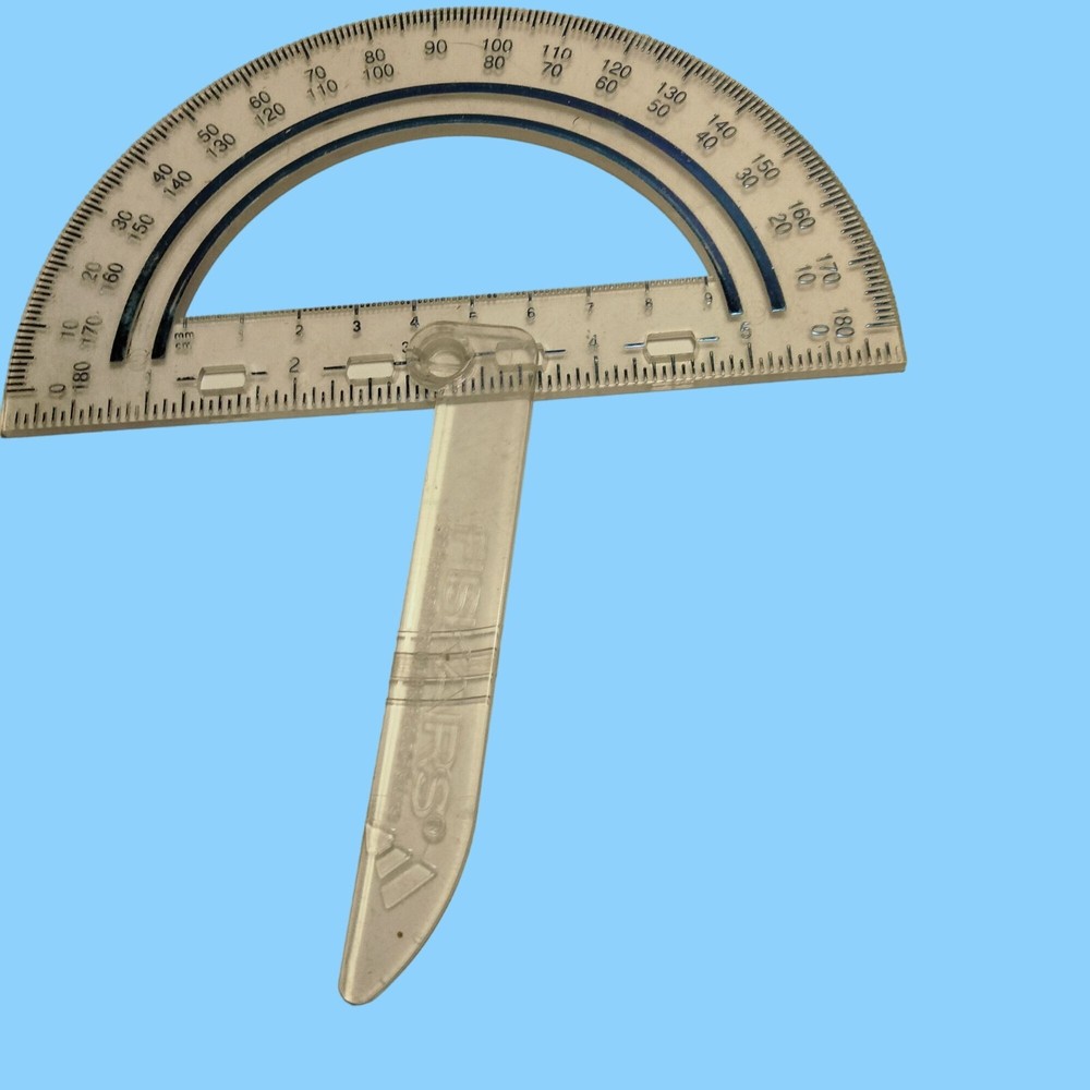 Fiskars Swing Arm Protractor Plastic Clear 6 Inch